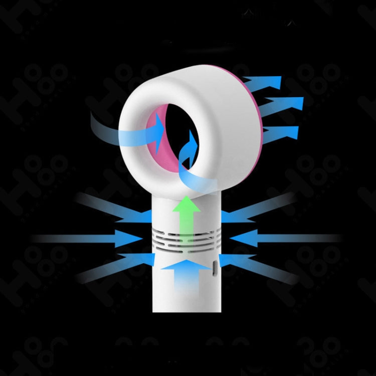 Portable Handheld USB Leafless Fan(White)