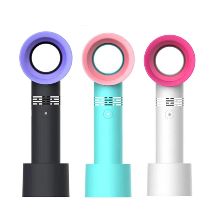 Portable Handheld USB Leafless Fan(White)
