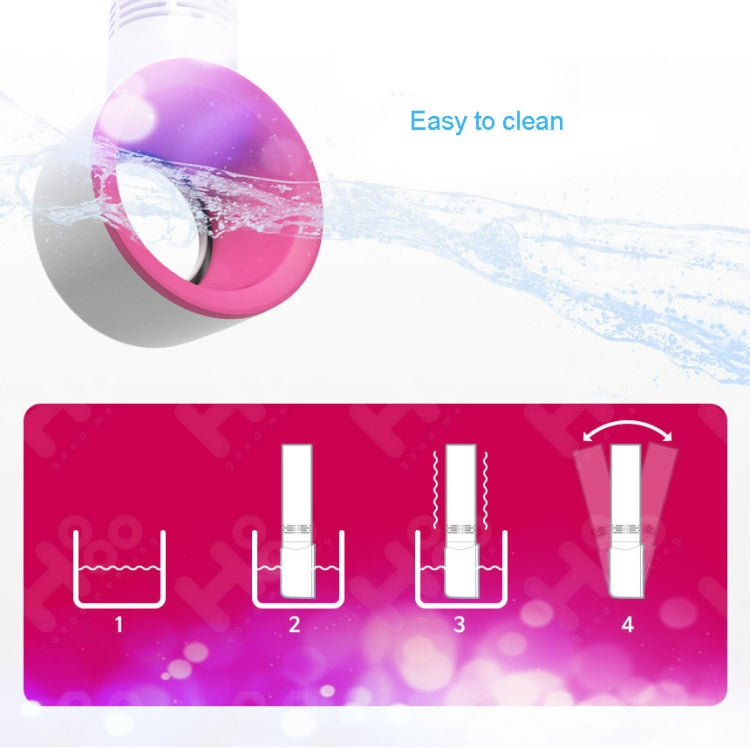 Portable Handheld USB Leafless Fan(White)