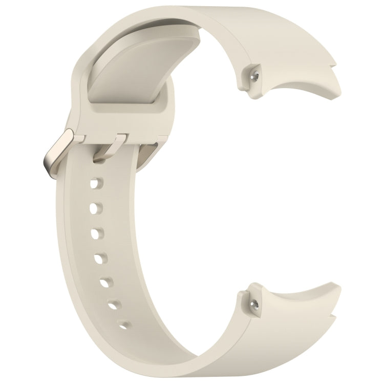For Samsung Galaxy Watch FE 40mm Solid Color Colorful Buckle Quick Release Silicone Watch Band