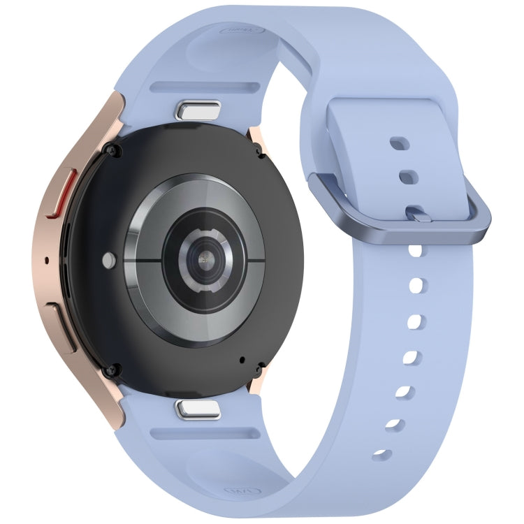 For Samsung Galaxy Watch FE 40mm Solid Color Colorful Buckle Quick Release Silicone Watch Band