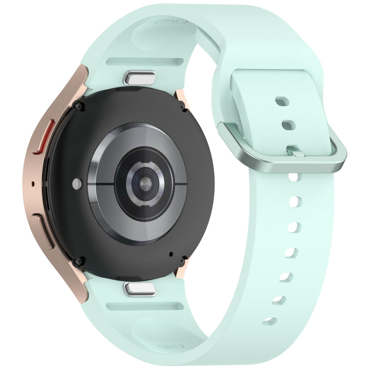 For Samsung Galaxy Watch FE 40mm Solid Color Colorful Buckle Quick Release Silicone Watch Band