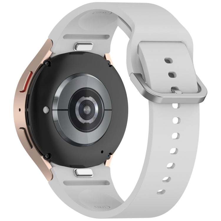For Samsung Galaxy Watch FE 40mm Solid Color Colorful Buckle Quick Release Silicone Watch Band