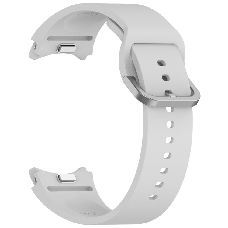 For Samsung Galaxy Watch FE 40mm Solid Color Colorful Buckle Quick Release Silicone Watch Band