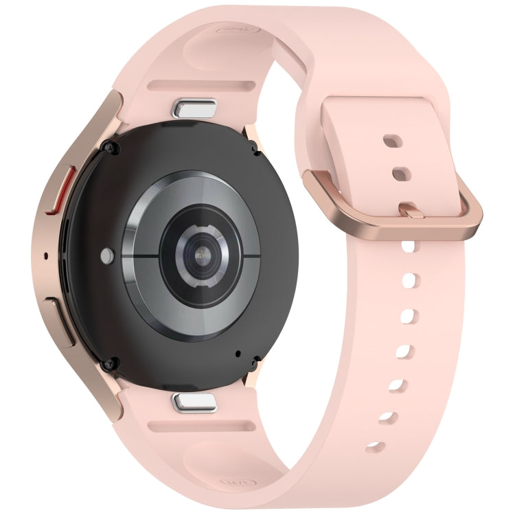 For Samsung Galaxy Watch FE 40mm Solid Color Colorful Buckle Quick Release Silicone Watch Band