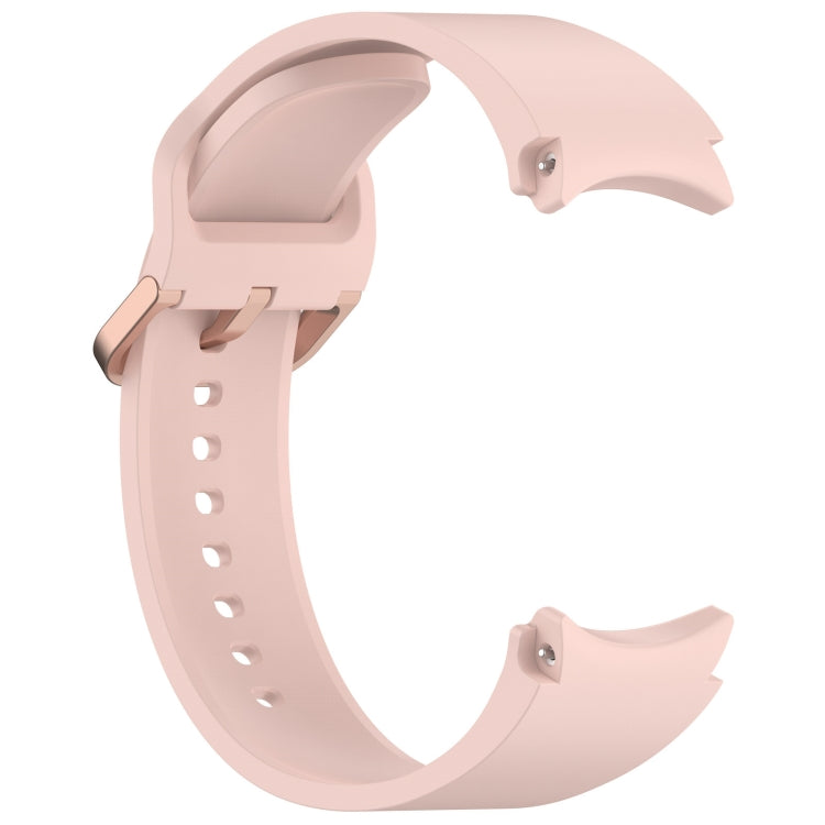 For Samsung Galaxy Watch FE 40mm Solid Color Colorful Buckle Quick Release Silicone Watch Band