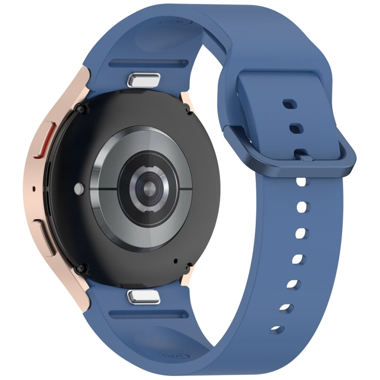 For Samsung Galaxy Watch FE 40mm Solid Color Colorful Buckle Quick Release Silicone Watch Band