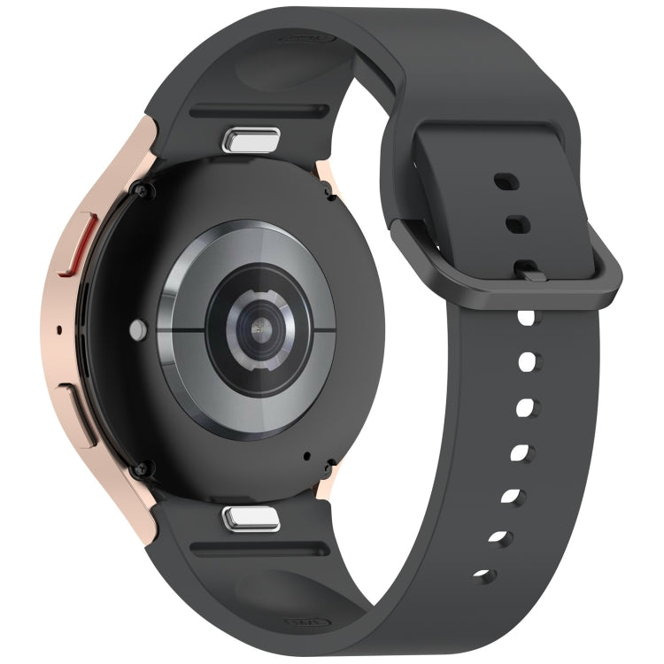 For Samsung Galaxy Watch FE 40mm Solid Color Colorful Buckle Quick Release Silicone Watch Band