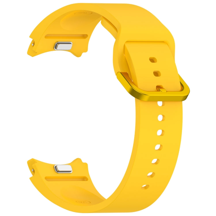 For Samsung Galaxy Watch FE 40mm Solid Color Colorful Buckle Quick Release Silicone Watch Band