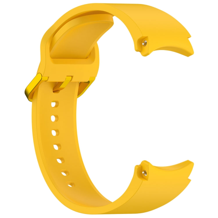 For Samsung Galaxy Watch FE 40mm Solid Color Colorful Buckle Quick Release Silicone Watch Band