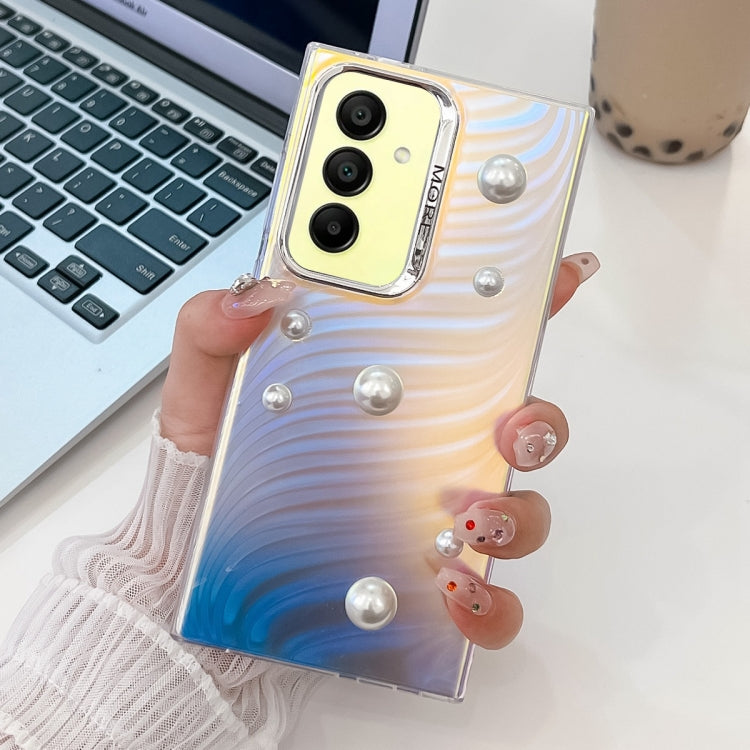 For Samsung Galaxy A15 5G Electroplating Pearl Laser Texture TPU Phone Case