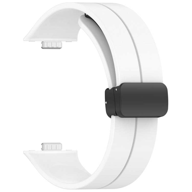 For Huawei Watch Fit3 Magnetic Folding Buckle Silicone Watch Band