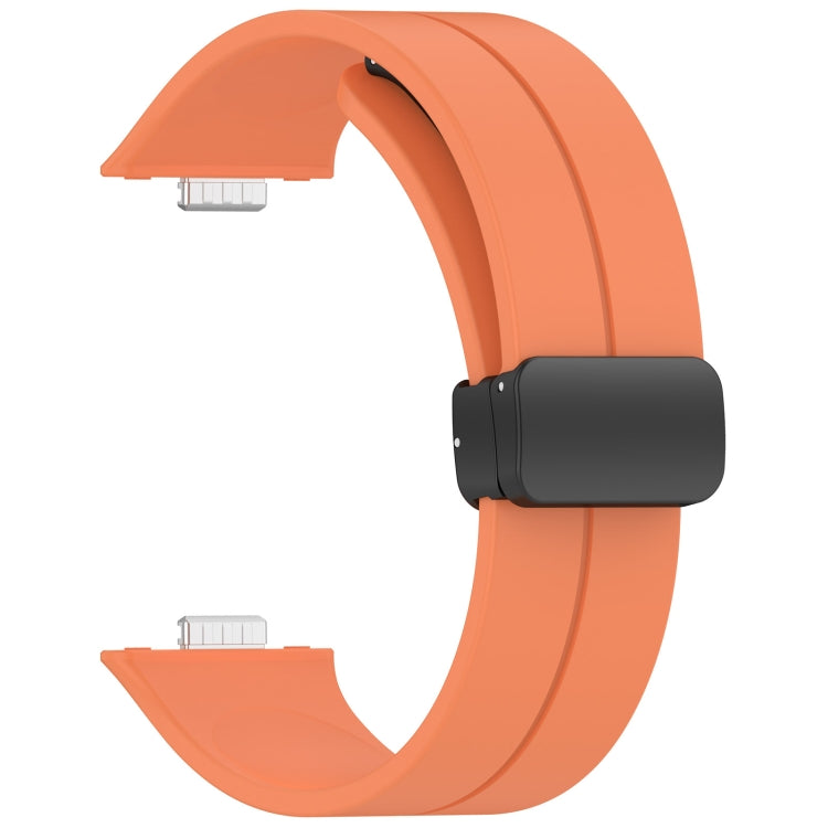 For Huawei Watch Fit3 Magnetic Folding Buckle Silicone Watch Band