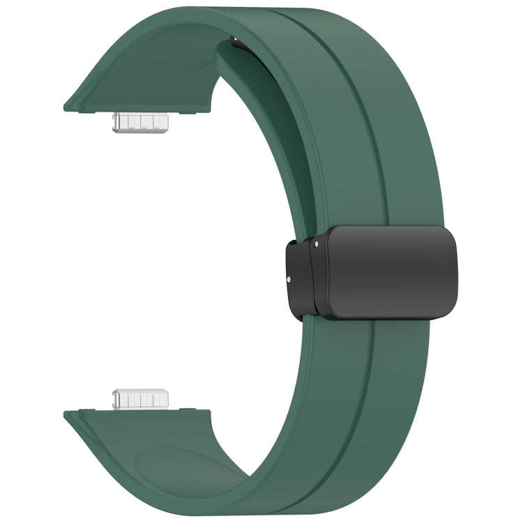 For Huawei Watch Fit3 Magnetic Folding Buckle Silicone Watch Band
