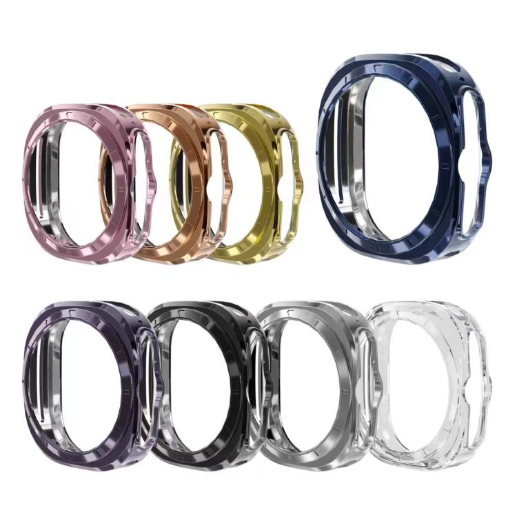 For Samsung Galaxy Watch 7 44mm Full Coverage TPU Electroplated Watch Protective Case
