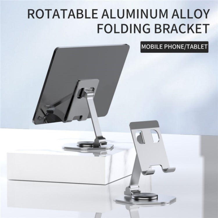 YY-020 360 Degree Rotation Folding Aluminum Alloy Tablet Phone Bracket