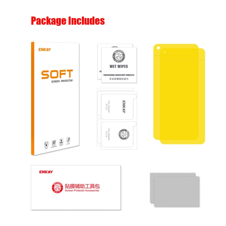For OPPO Reno7 SE 2pcs ENKAY Hat-Prince Full Glue Coverage Soft Explosion-proof Hydrogel Film