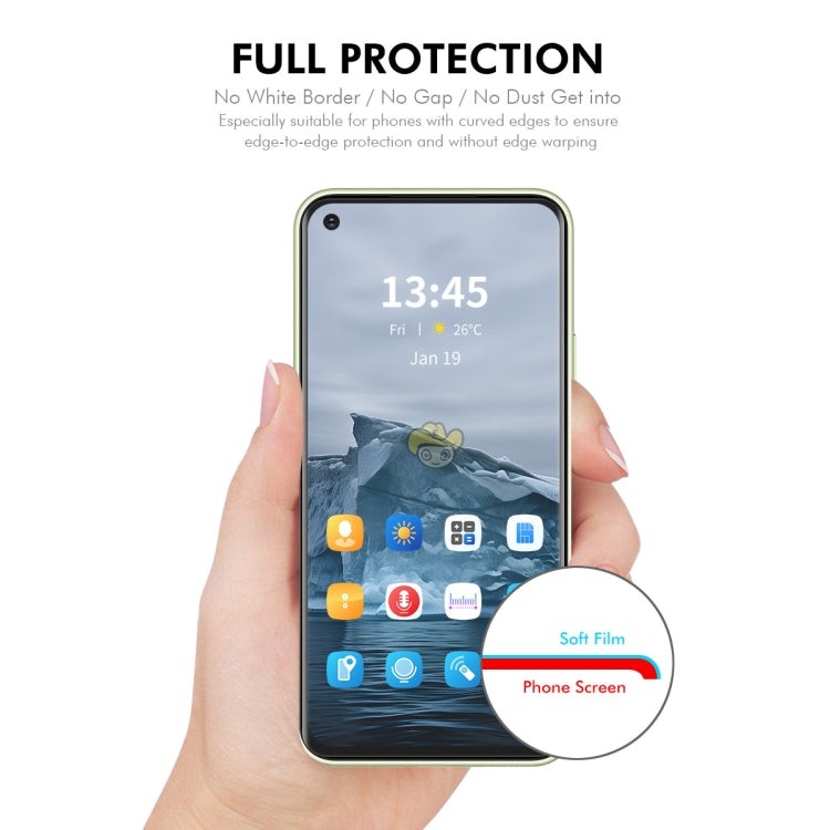 For OPPO Reno7 Pro 5pcs ENKAY Hat-Prince Full Glue Coverage Soft Explosion-proof Hydrogel Film