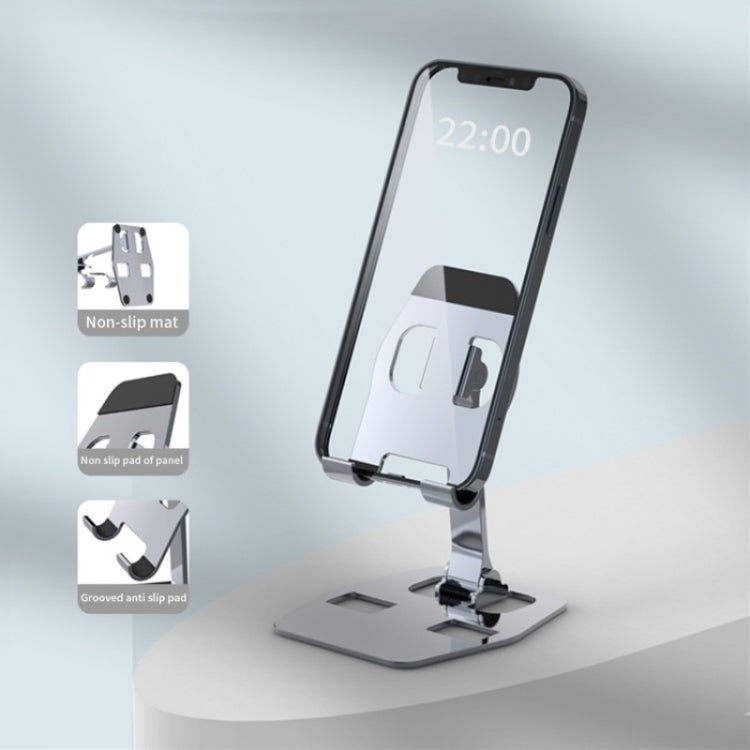 YY-018 Foldable Aluminum Alloy Desktop Phone Tablet Holder