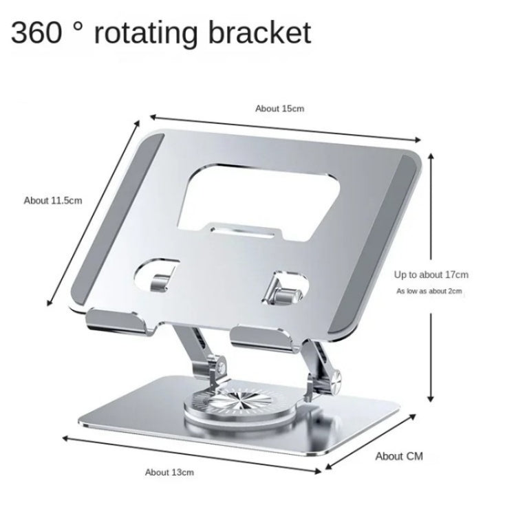 YY-J18 360 Degree Rotation Folding Hollow Heat Dissipation Phone Tablet Stand