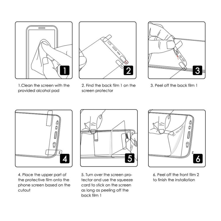 For Honor Play 40 2pcs ENKAY Hat-Prince Full Glue Coverage Soft Explosion-proof Hydrogel Film
