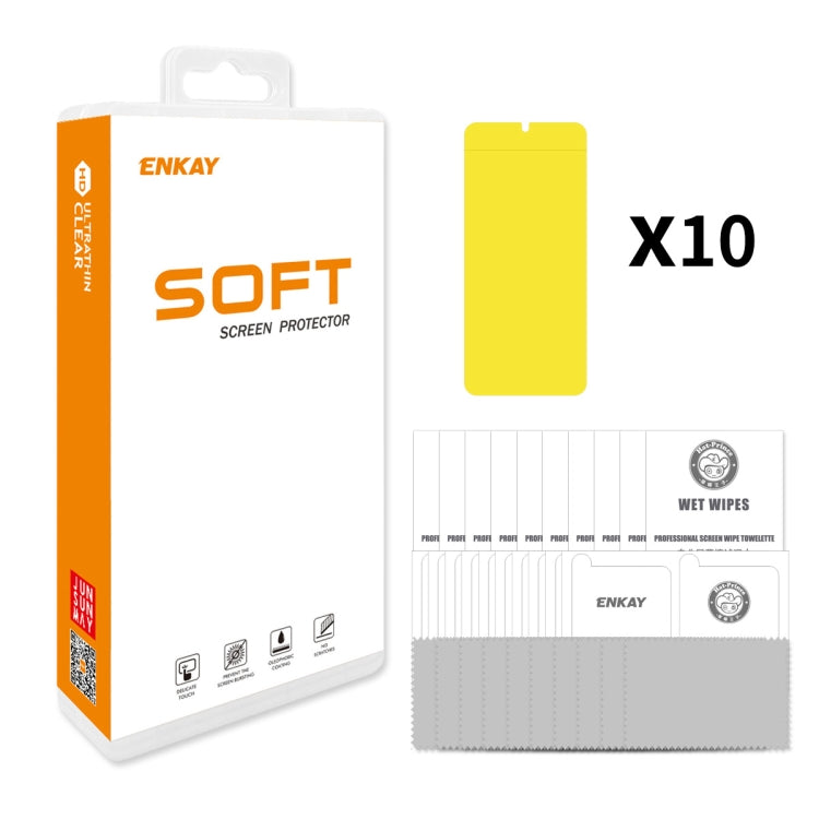 For Honor 80 GT 10pcs ENKAY Hat-Prince Full Glue Coverage Soft Explosion-proof Hydrogel Film