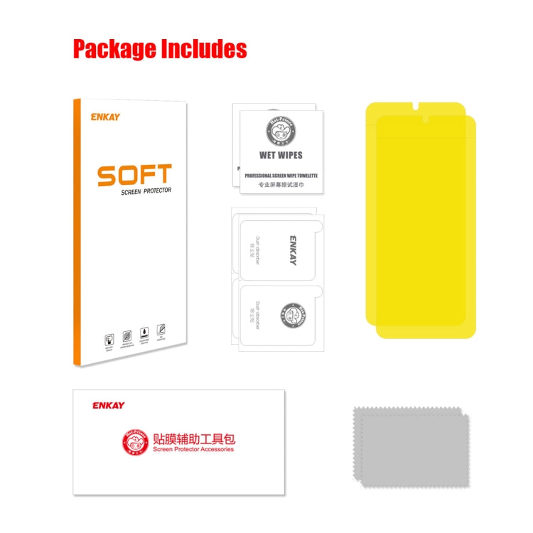 For Nokia C31 2pcs ENKAY Full Glue Full Glue Coverage Soft Explosion-proof Hydrogel Film