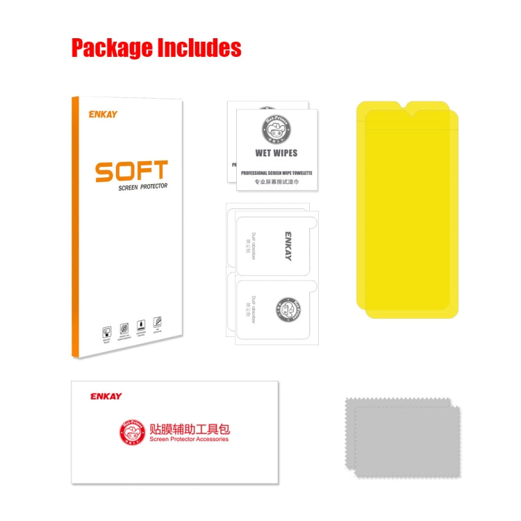For Nokia G400 2pcs ENKAY Full Glue Full Glue Coverage Soft Explosion-proof Hydrogel Film