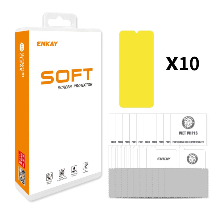 For Nokia G400 10pcs ENKAY Full Glue Full Glue Coverage Soft Explosion-proof Hydrogel Film