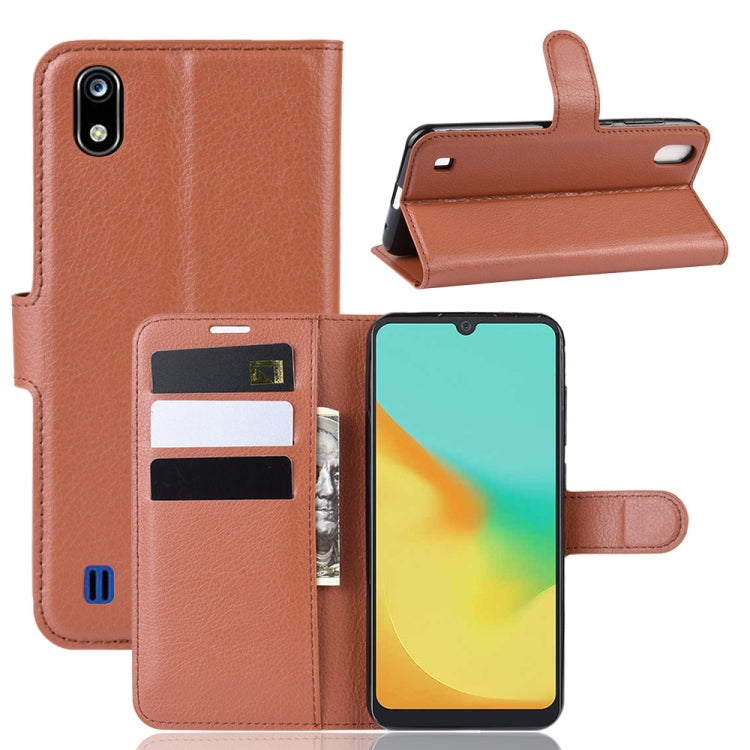 Litchi Texture Horizontal Flip Leather Case for ZTE Blade A7 2019, with Wallet & Holder & Card Slots