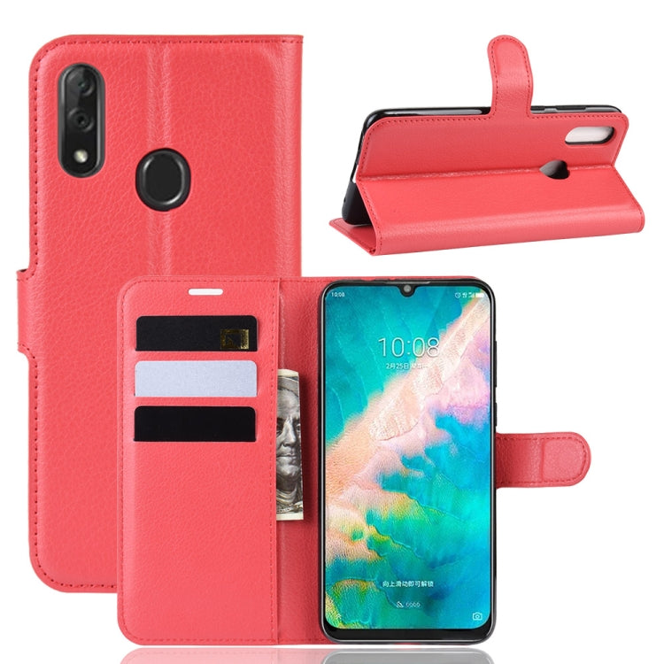 Litchi Texture Horizontal Flip Leather Case for ZTE Blade V10, with Wallet & Holder & Card Slots