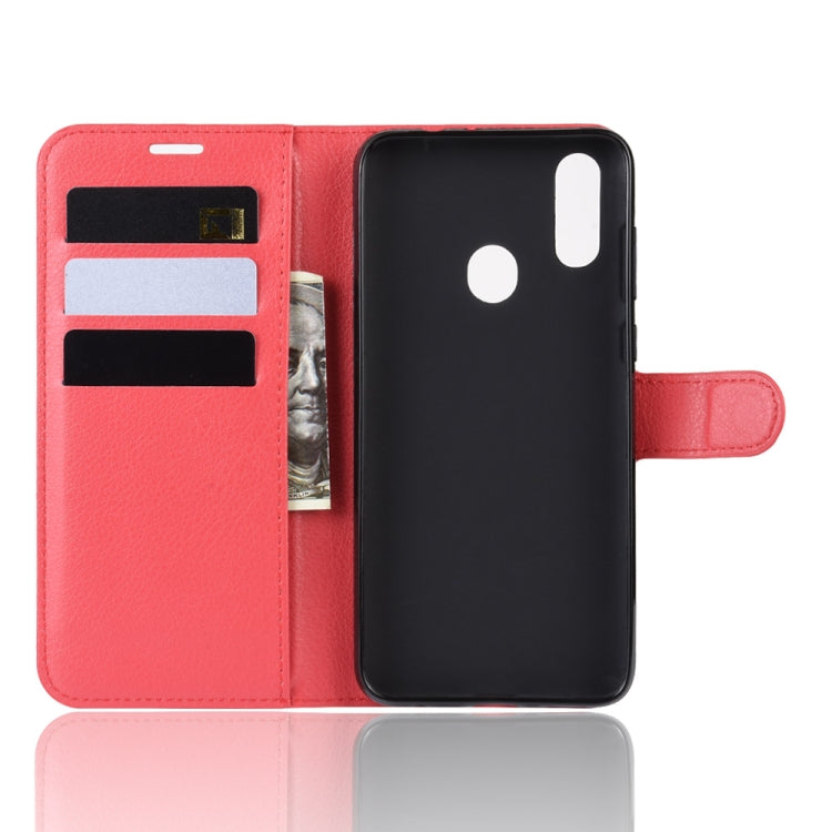 Litchi Texture Horizontal Flip Leather Case for ZTE Blade V10, with Wallet & Holder & Card Slots