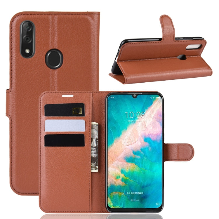 Litchi Texture Horizontal Flip Leather Case for ZTE Blade V10, with Wallet & Holder & Card Slots
