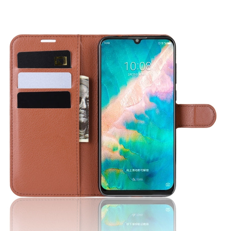 Litchi Texture Horizontal Flip Leather Case for ZTE Blade V10, with Wallet & Holder & Card Slots