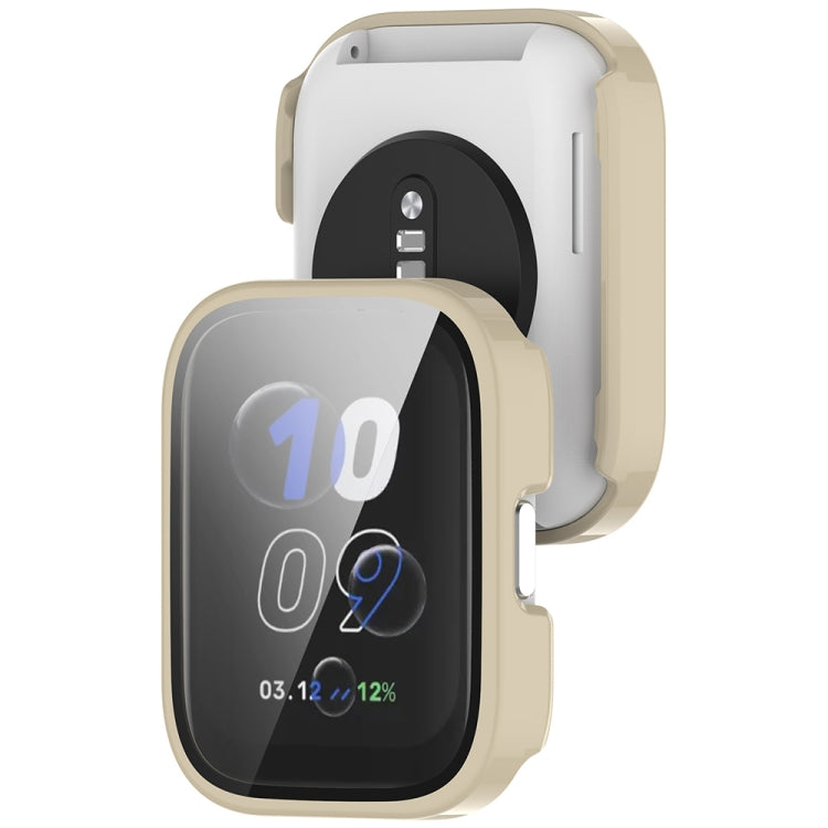For Amazfit bip5 Unity PC + Tempered Glass Film Integrated Watch Protective Case