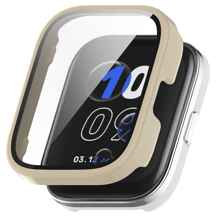 For Amazfit bip5 Unity PC + Tempered Glass Film Integrated Watch Protective Case