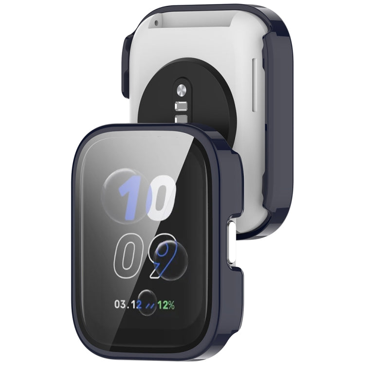 For Amazfit bip5 Unity PC + Tempered Glass Film Integrated Watch Protective Case