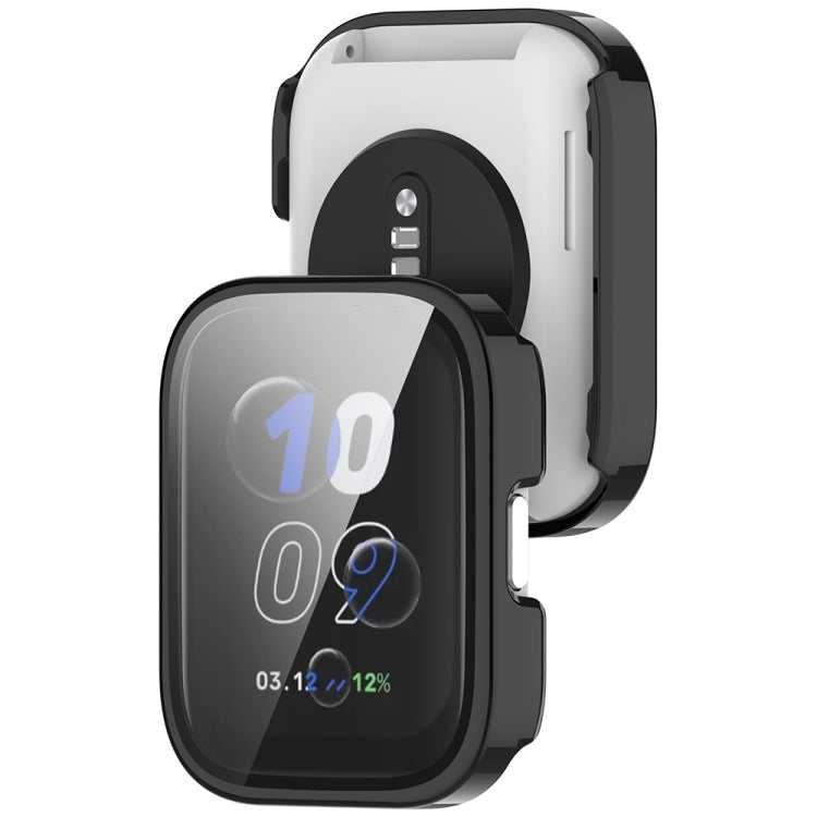 For Amazfit bip5 Unity PC + Tempered Glass Film Integrated Watch Protective Case