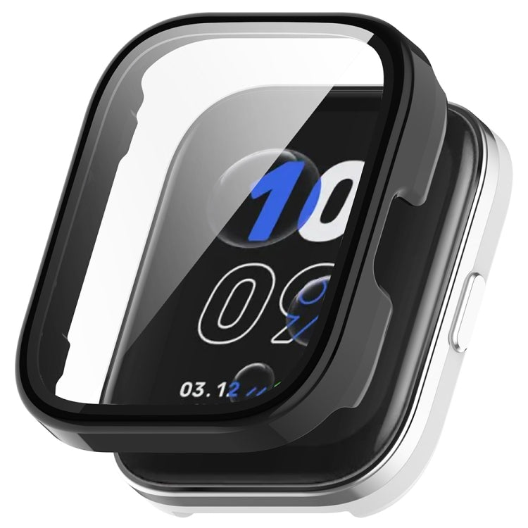 For Amazfit bip5 Unity PC + Tempered Glass Film Integrated Watch Protective Case