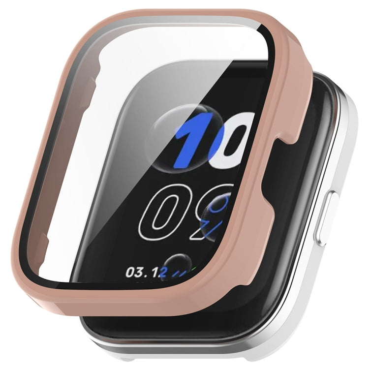 For Amazfit bip5 Unity PC + Tempered Glass Film Integrated Watch Protective Case