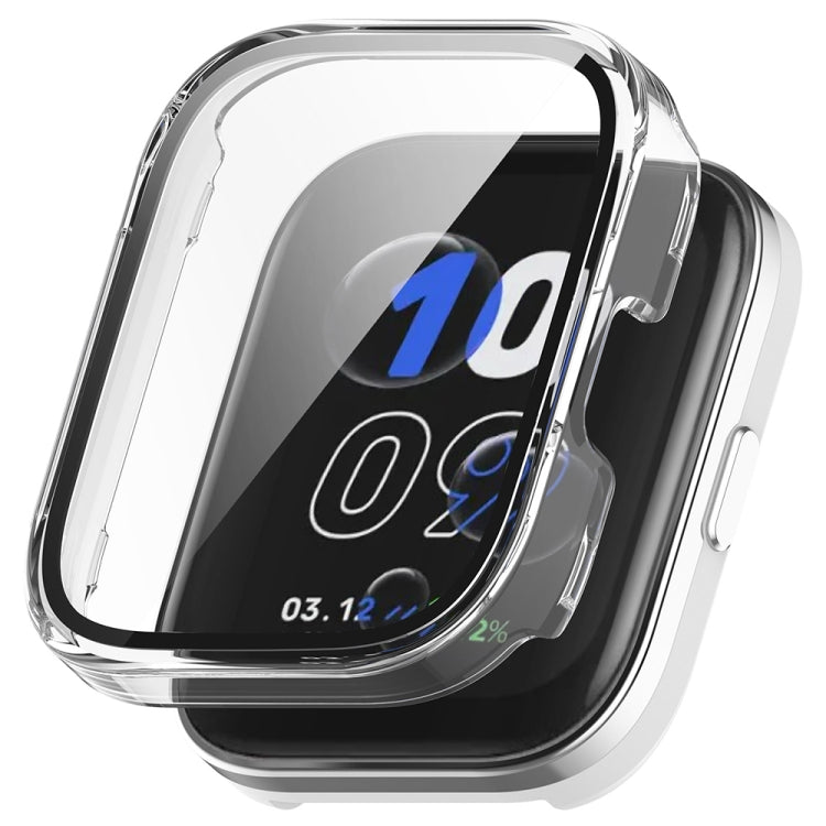 For Amazfit bip5 Unity PC + Tempered Glass Film Integrated Watch Protective Case