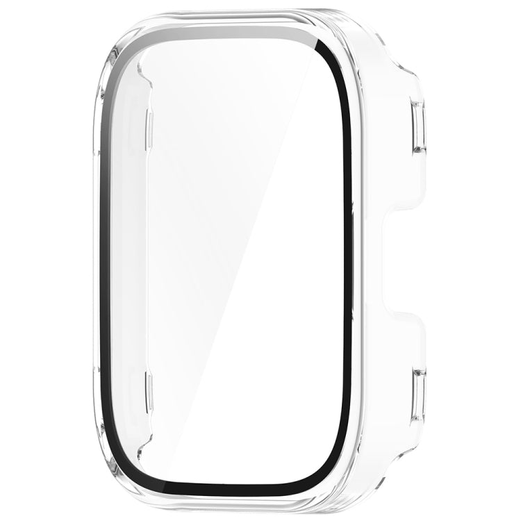 For Amazfit bip5 Unity PC + Tempered Glass Film Integrated Watch Protective Case