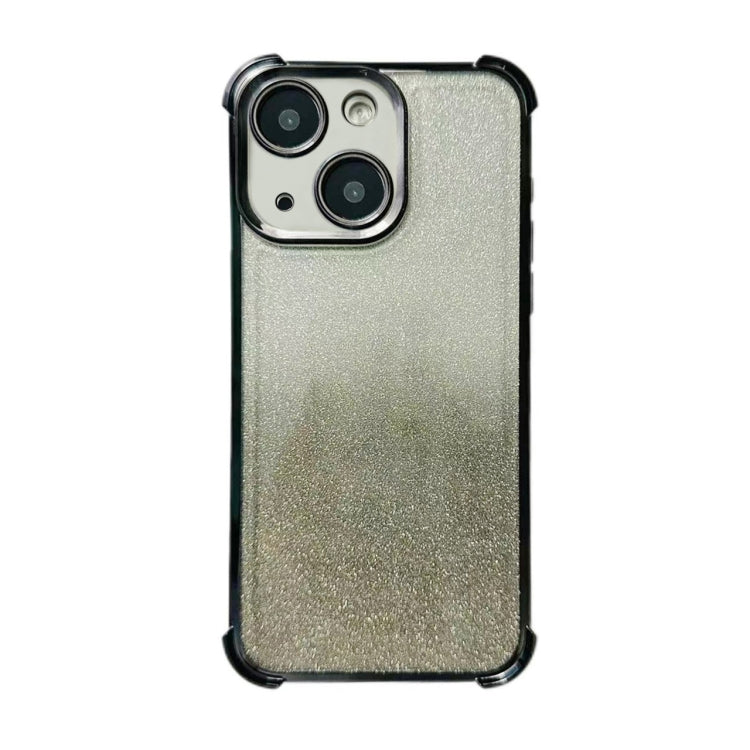 For iPhone 15 Plus Electrpolated Glitter Four-corner Shockproof Space TPU Phone Case
