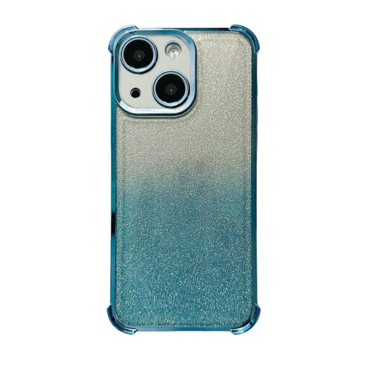 For iPhone 15 Electrpolated Glitter Four-corner Shockproof Space TPU Phone Case