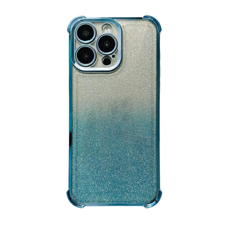 For iPhone 14 Pro Electrpolated Glitter Four-corner Shockproof Space TPU Phone Case