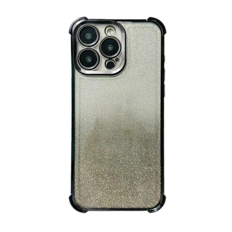 For iPhone 14 Pro Max Electrpolated Glitter Four-corner Shockproof Space TPU Phone Case