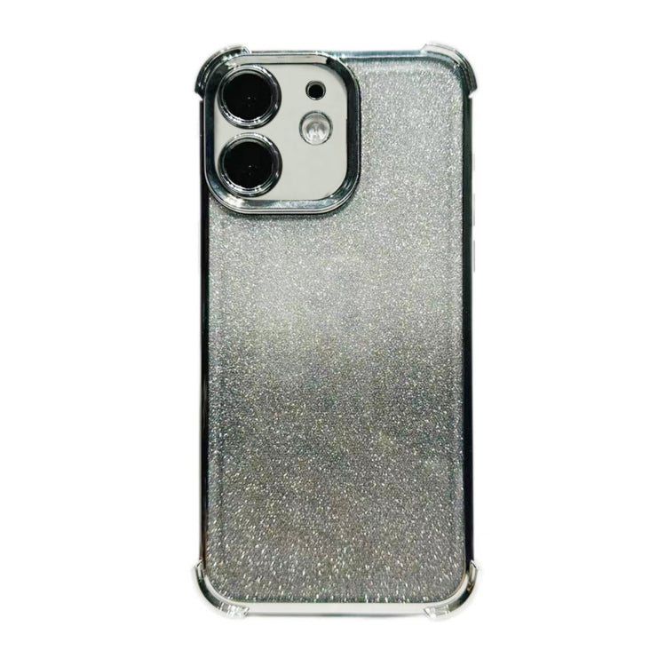 For iPhone 12 Electrpolated Glitter Four-corner Shockproof Space TPU Phone Case
