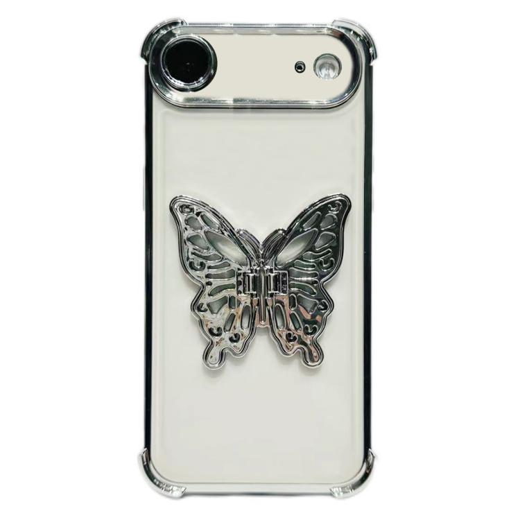 For iPhone Air Electrpolated 3D Butterfly Holder TPU Phone Case
