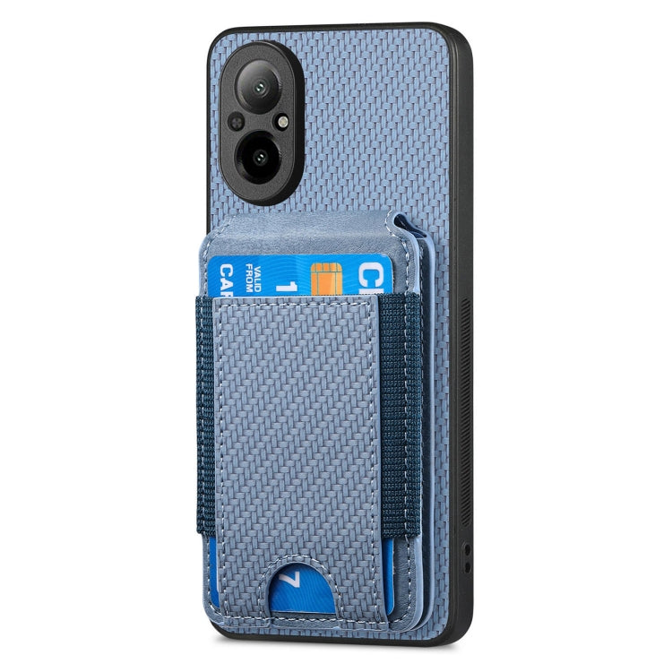 For Realme GT Master Carbon Fiber Vertical Flip Wallet Stand Phone Case