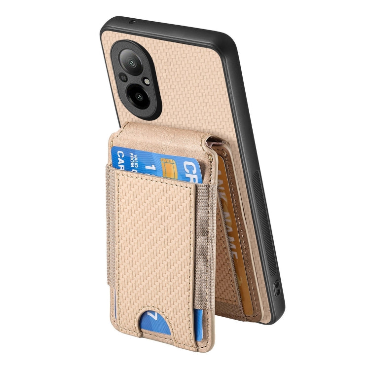 For Realme C35 Carbon Fiber Vertical Flip Wallet Stand Phone Case